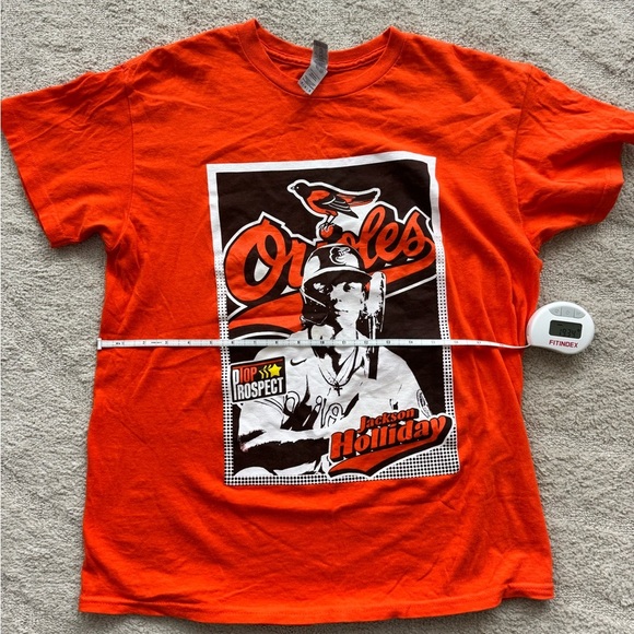 Baltimore Orioles Jackson Holliday Debut T-Shirt in Orange - Picture 7 of 11